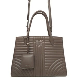 PRADA Diagram Leather Handbag Bag